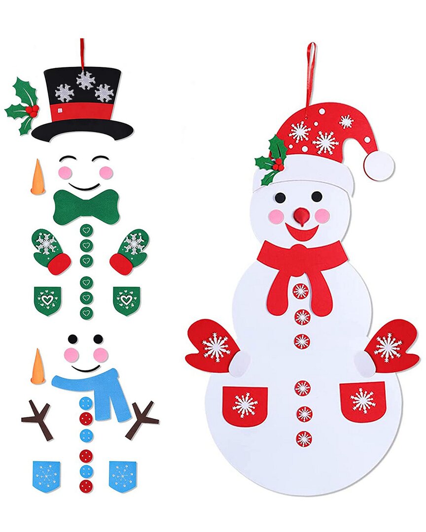 Fresh Fab Finds Felt Christmas Snowman Set