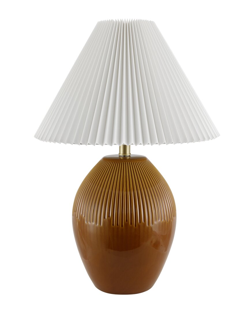 Surya Minilya Accent Table Lamp In Brown