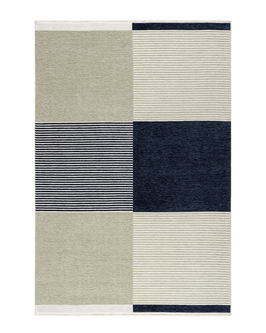 Nuloom Olivette Superiorwash Geometric Machine Washable Rug