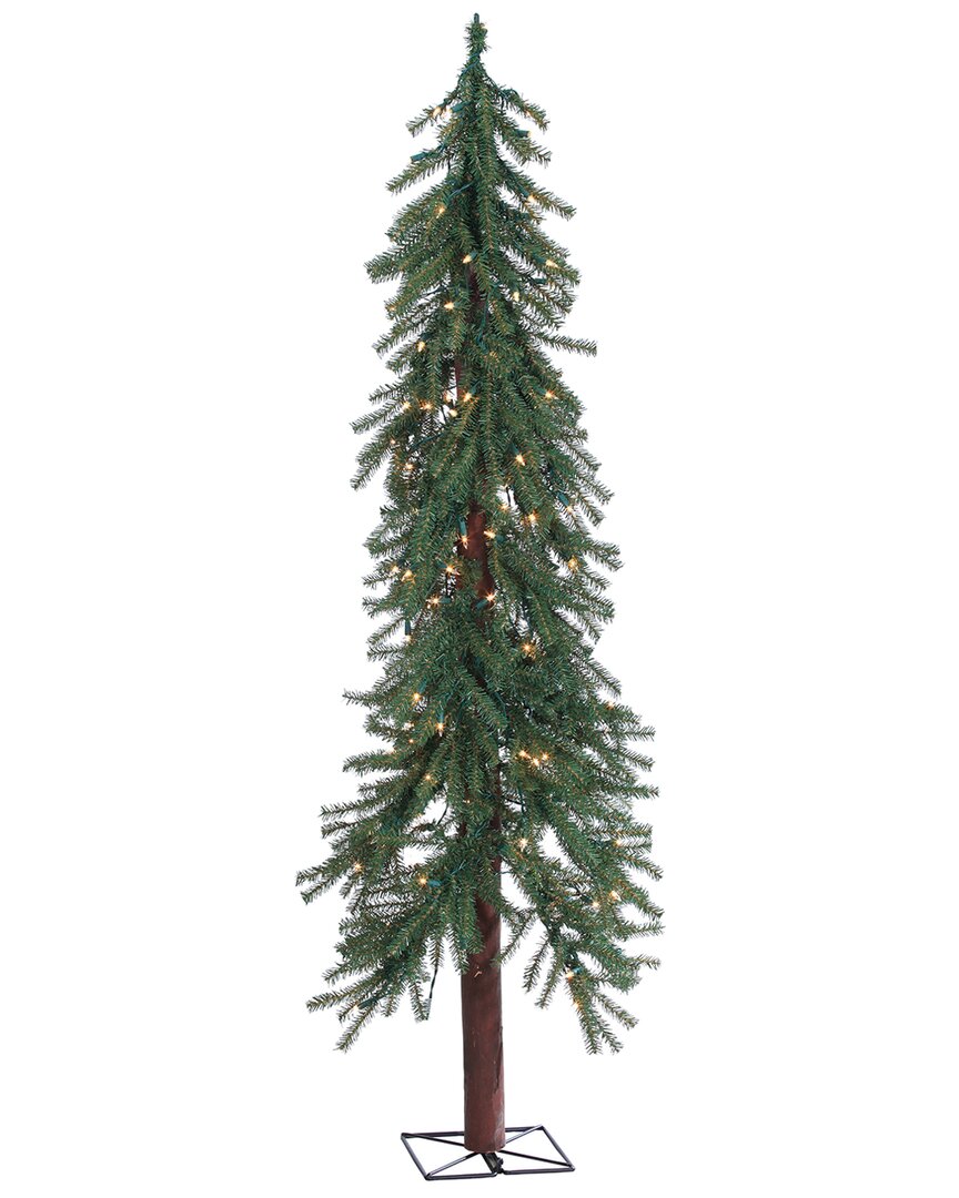 Sterling Tree Company 5ft Pre-lit Alpine Tree With 150 Clear Lights In Green