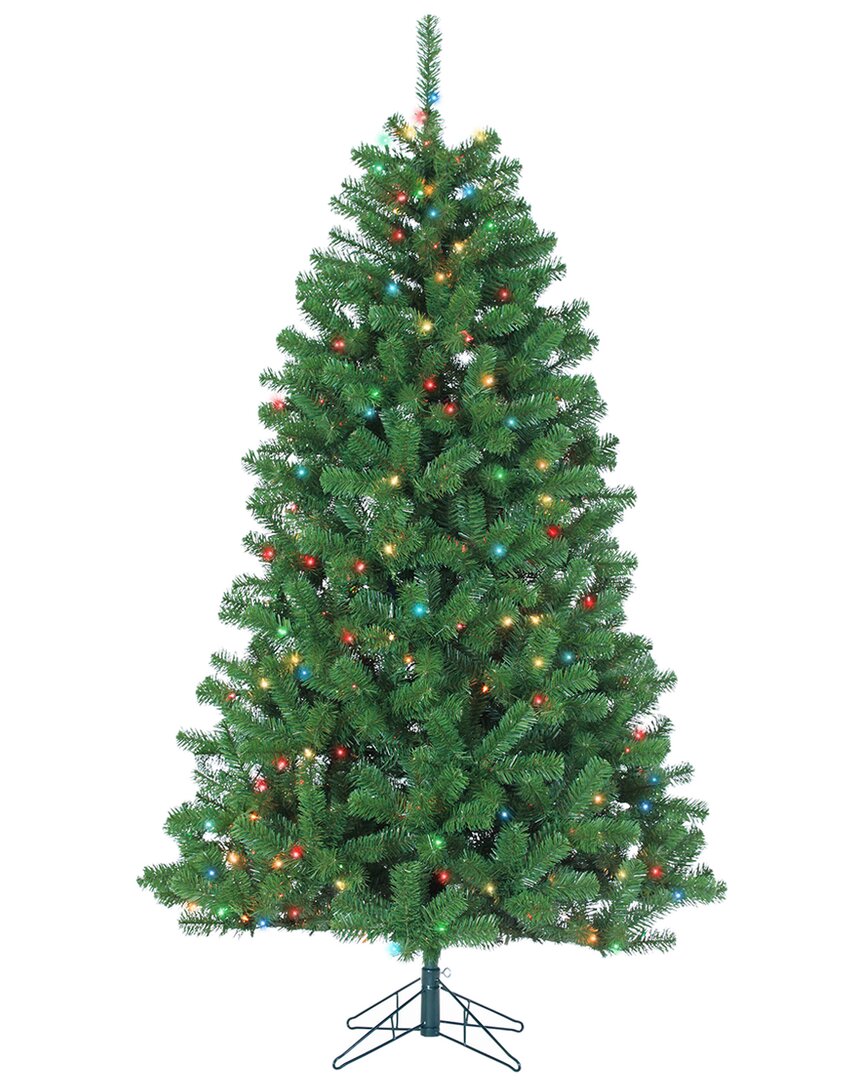 Sterling Tree Company 7ft Pre-lit Montana Pine With 500 Multi-colored Lights In Green