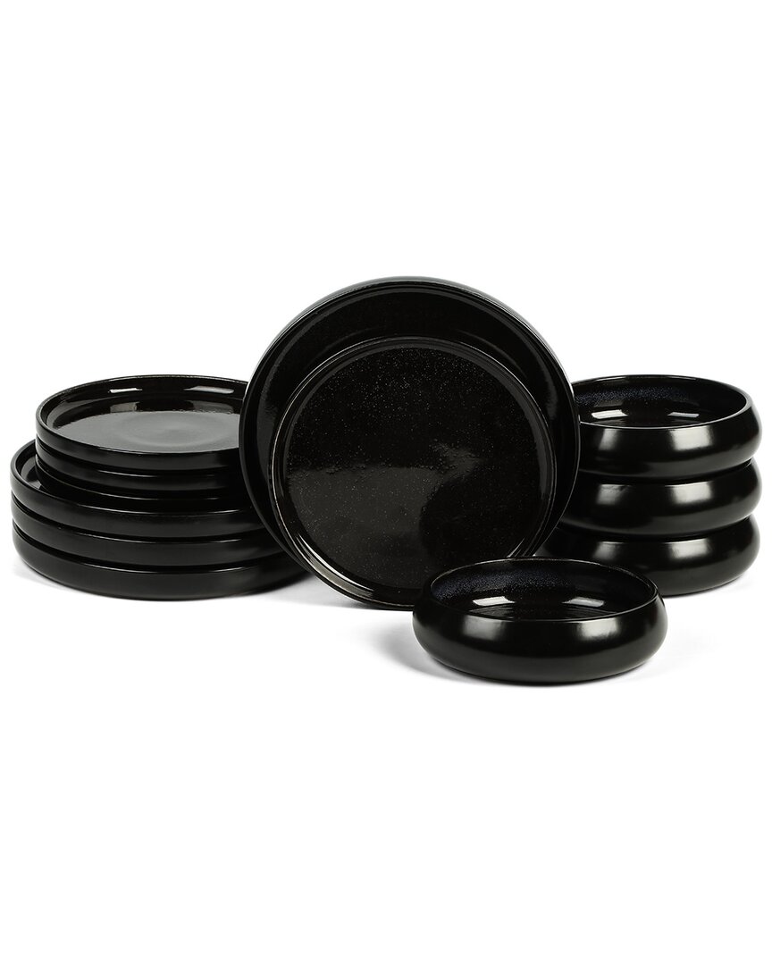 Stone Lain Lagoon 12pc Stoneware Dinnerware Set