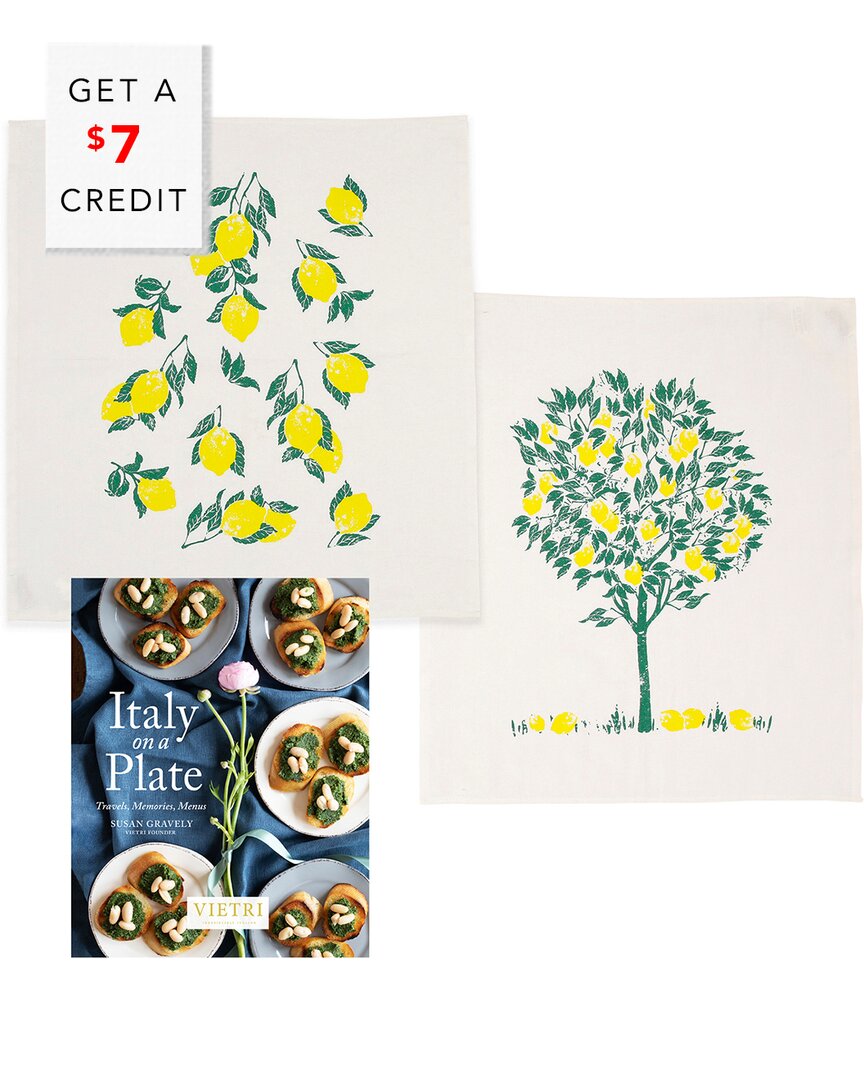 Vietri Italy On A Plate Starter Gift Set In Multicolor