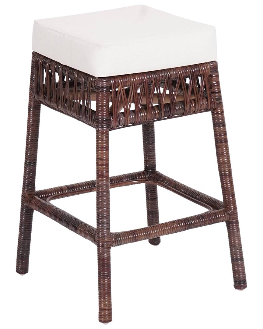 JONATHAN Y JONATHAN Y BALI 25.5IN BOHEMIAN BASICS RATTAN BACKLESS COUNTER STOOL