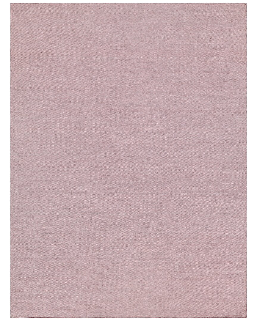 Exquisite Rugs Kashmir Flatweave Pet Yarn Light Pink Area Rug