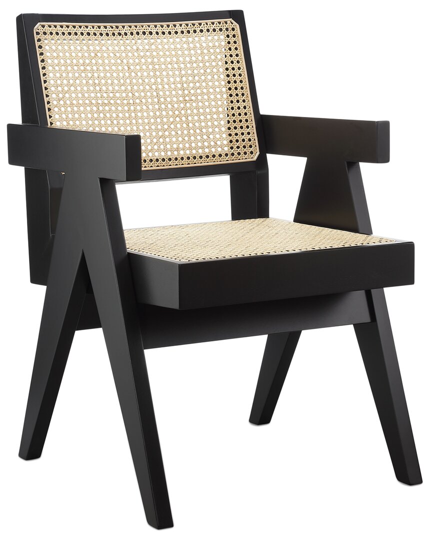 Design Guild Pierre Jeanneret Arm Chair In Black