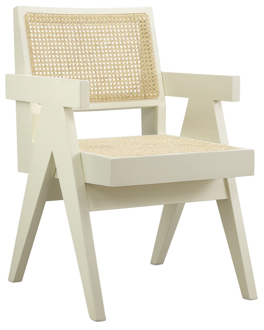 Design Guild Pierre Jeanneret Arm Chair In White