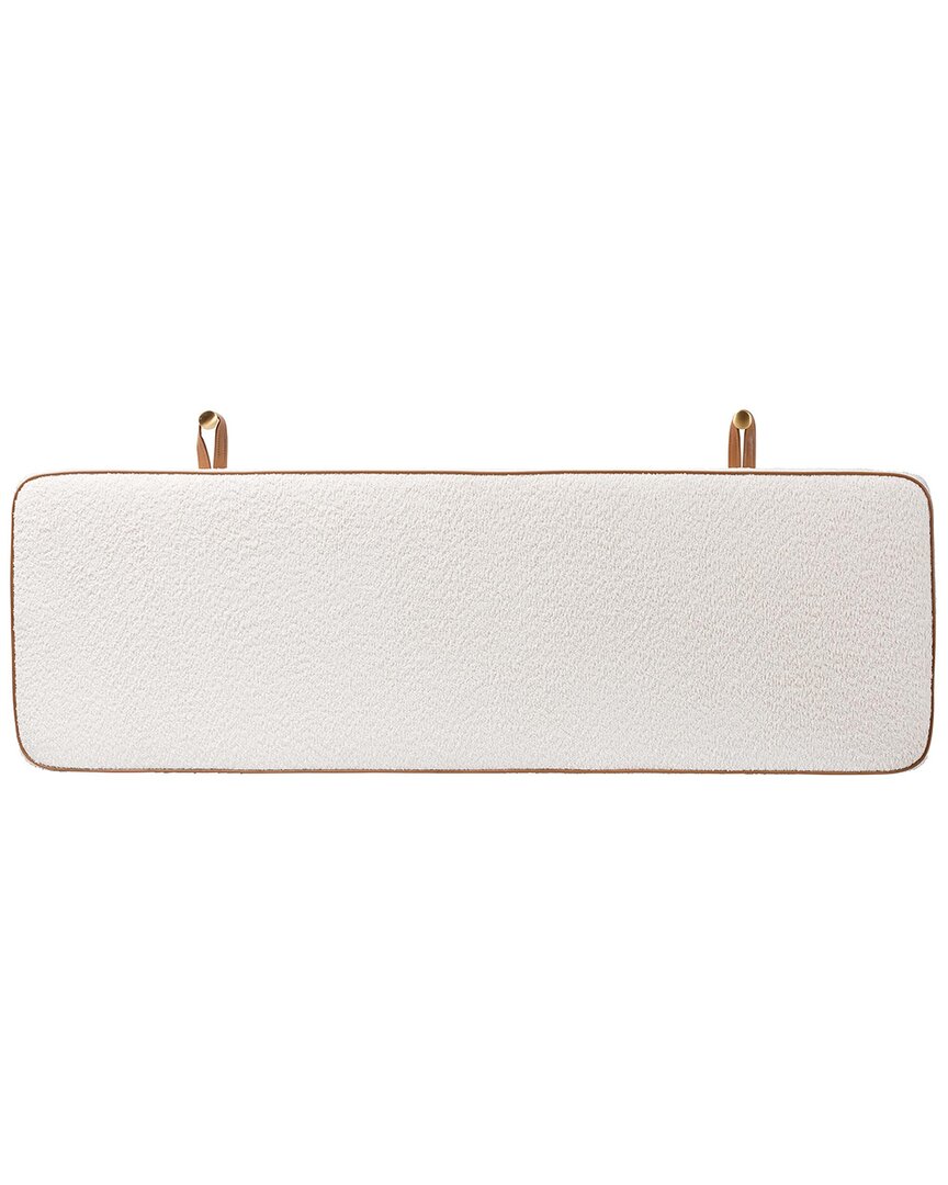 Baxton Studio Belden Boucle Upholstered Wall-mounted Headboard In White