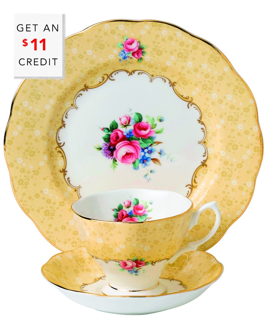 Shop Royal Albert 100 Years Bouqet Teacup And Saucer 3pc Set With $11 Credit