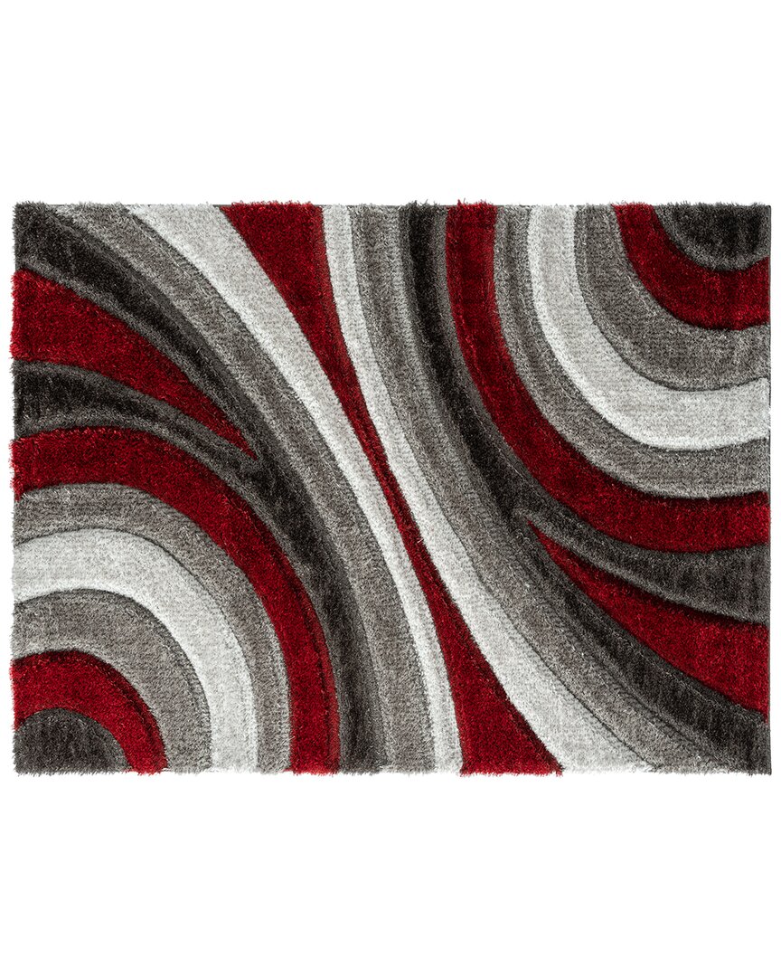 Luxe Weavers Discontinued  Lantanas Rug In Red