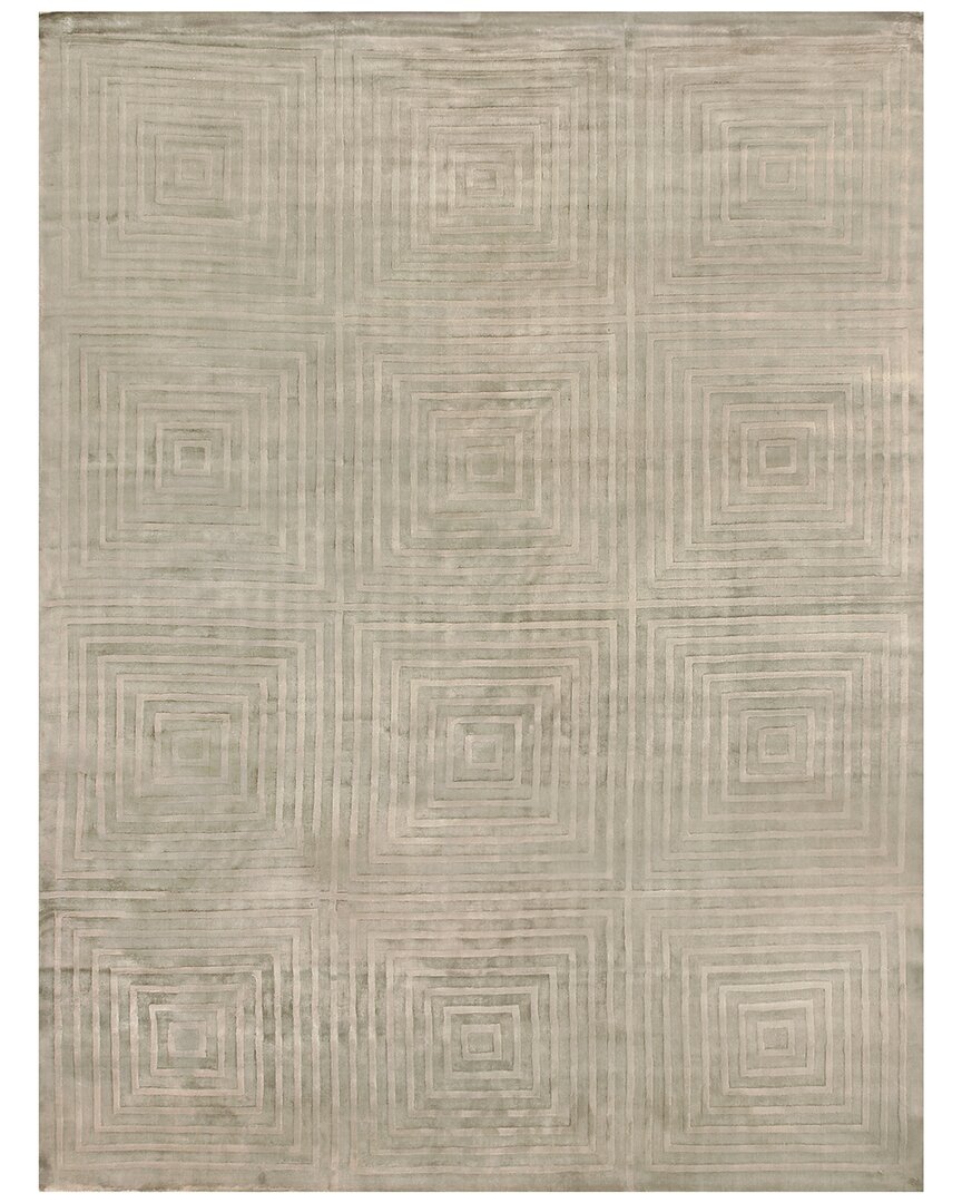 Exquisite Rugs Dove Embossed Hand-loomed Beige Area Rug