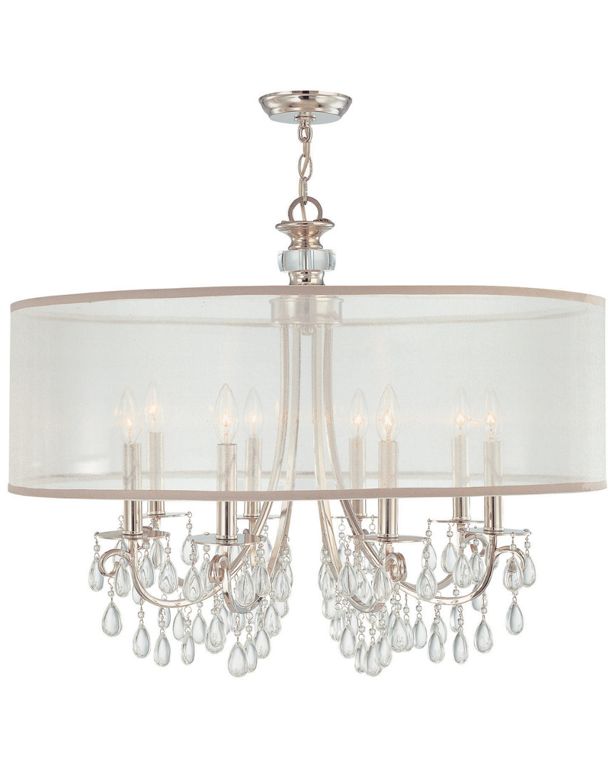 Crystorama Hampton 8-light Drum Shade Chandelier