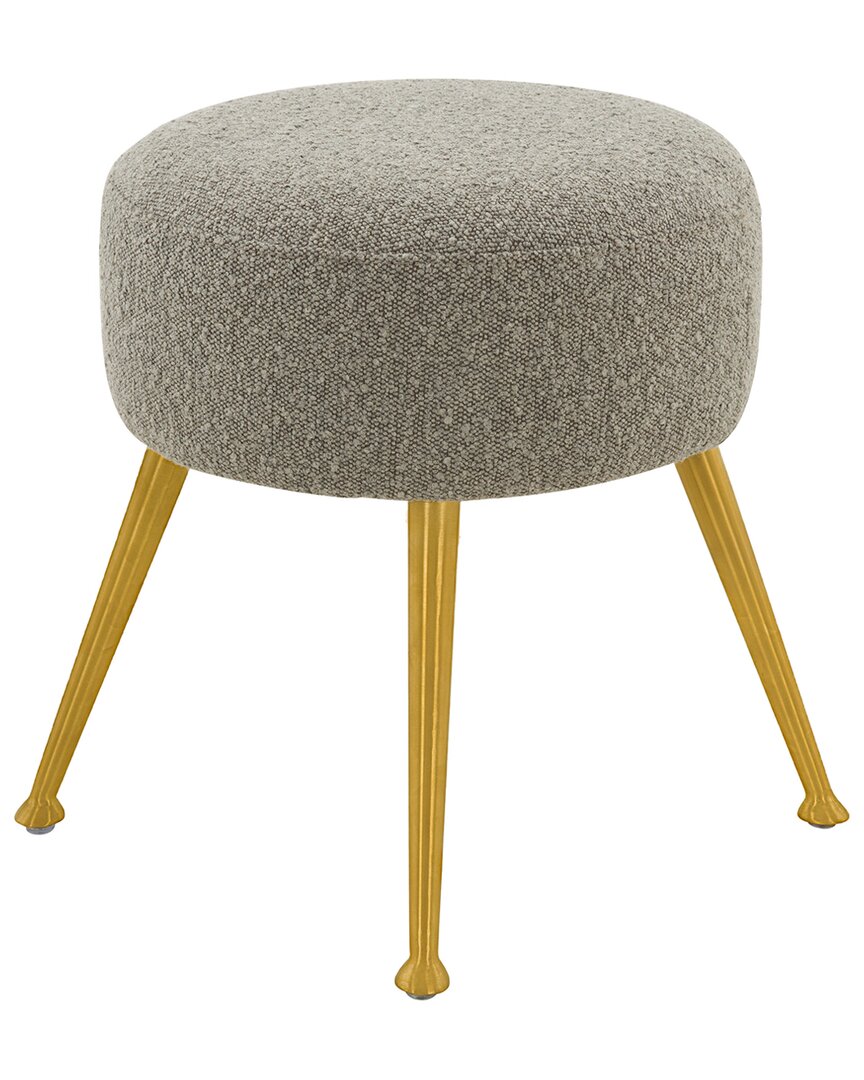 Safavieh Couture Anna Ottoman In Grey