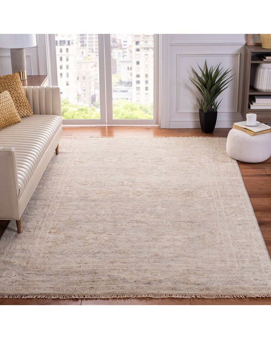 Safavieh Samarkand Hand Knotted Wool Rug In Grey