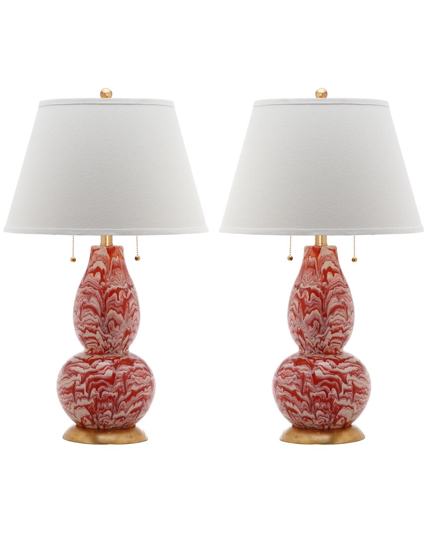 Safavieh Color Swirls 28in Glass Table Lamp