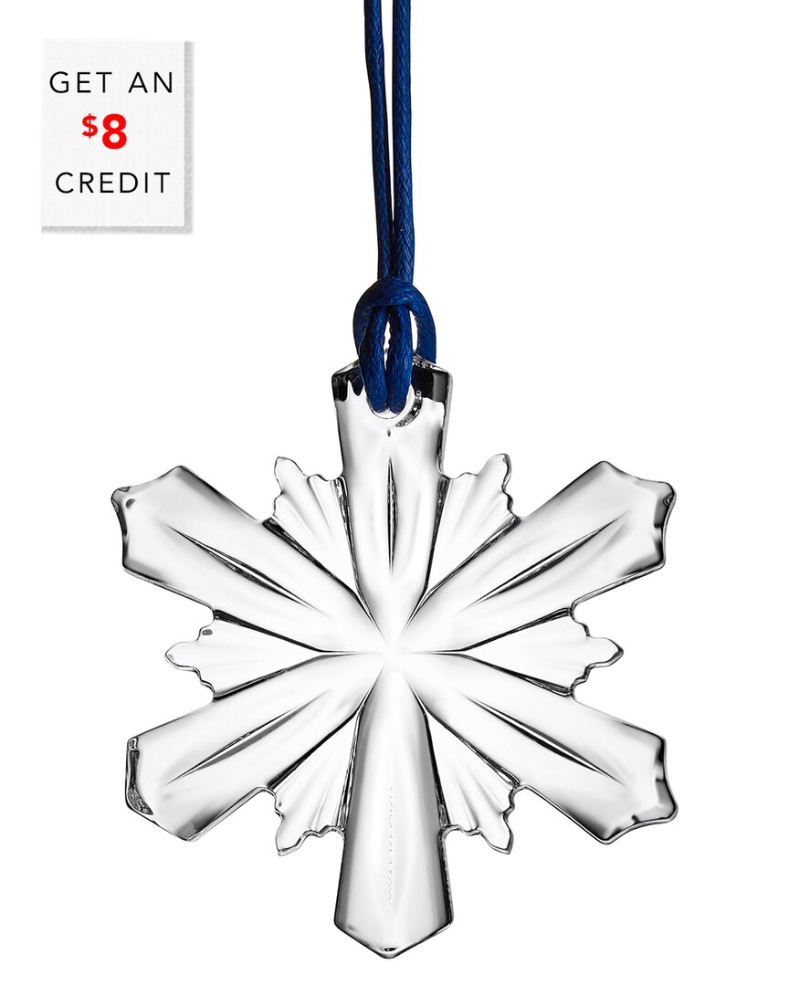 Waterford Mini Snowflake Ornament With $7 Credit In Clear