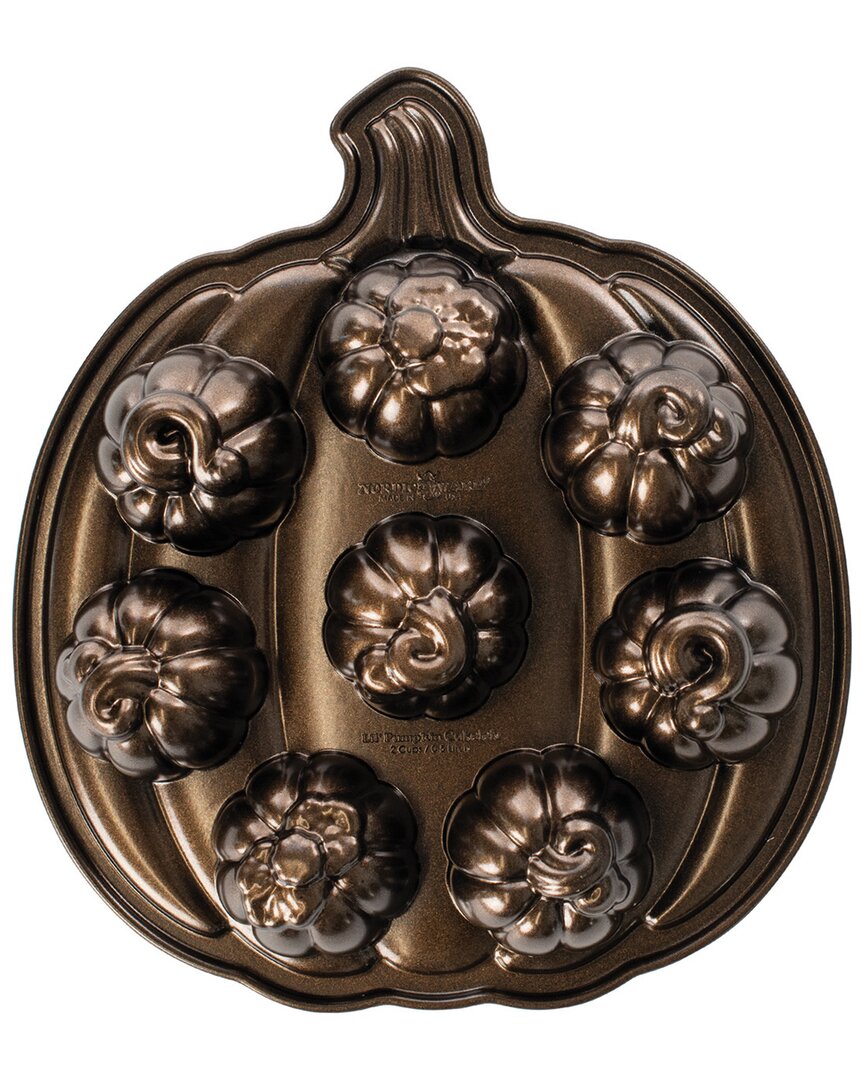 Nordic Ware Lil' Pumpkins Cakelet Pan In Brown