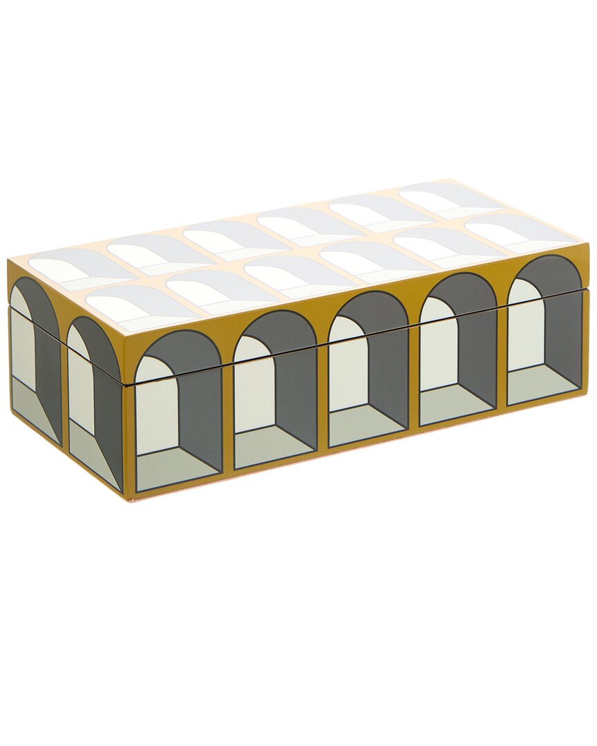 Jonathan Adler Small Lacquer Arcade Box In Blue