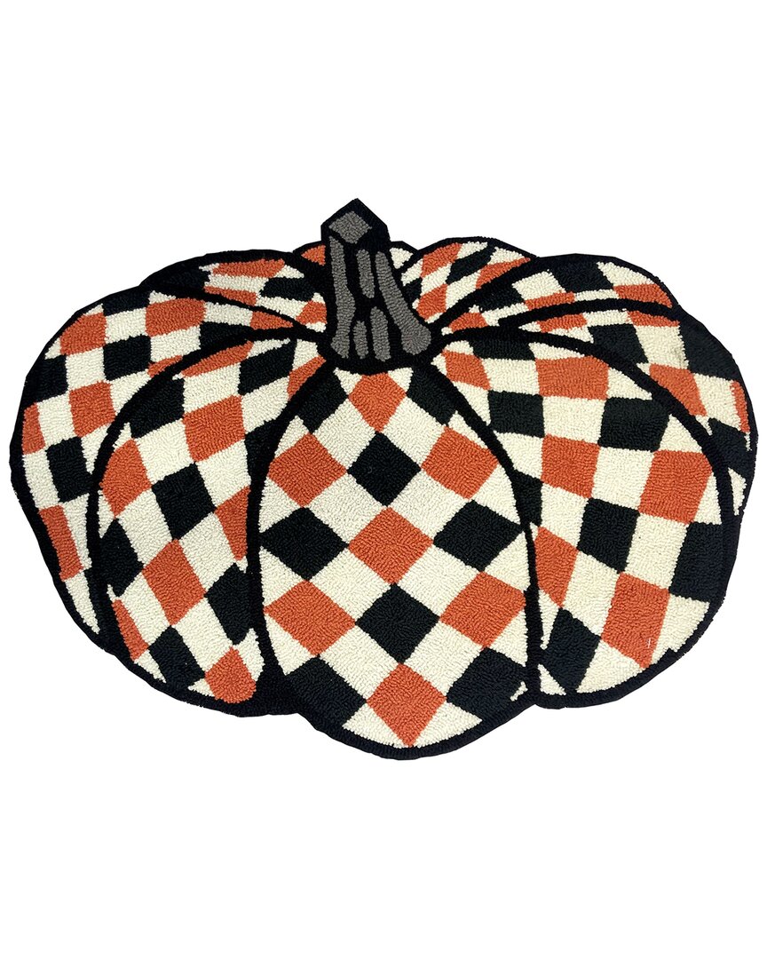 The Rug Market Harlequin Pumpkin Rug In Black