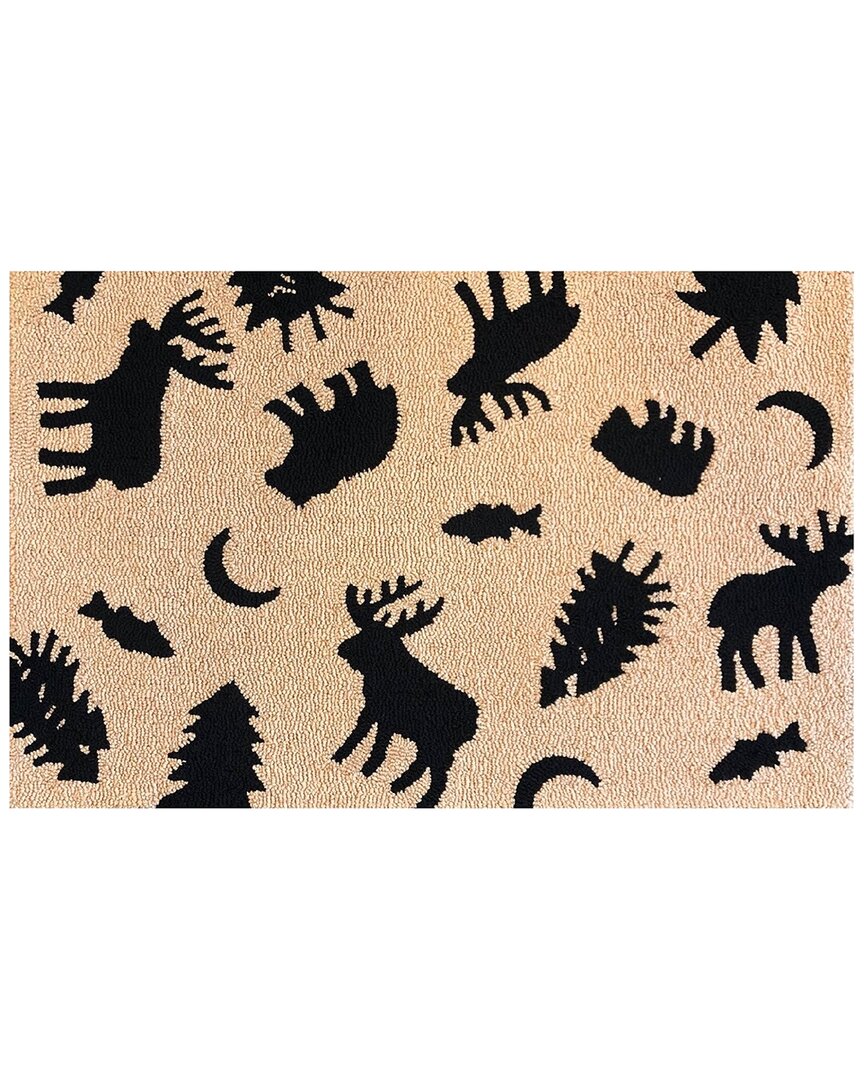 The Rug Market Lodge Icons Rug In Black