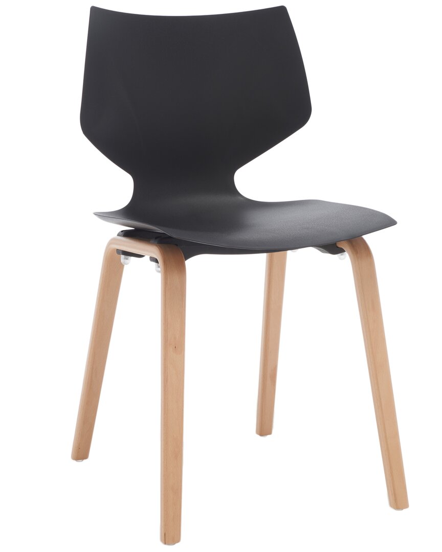 Safavieh Couture Darnel Molded Plastic Dining Chair In Black