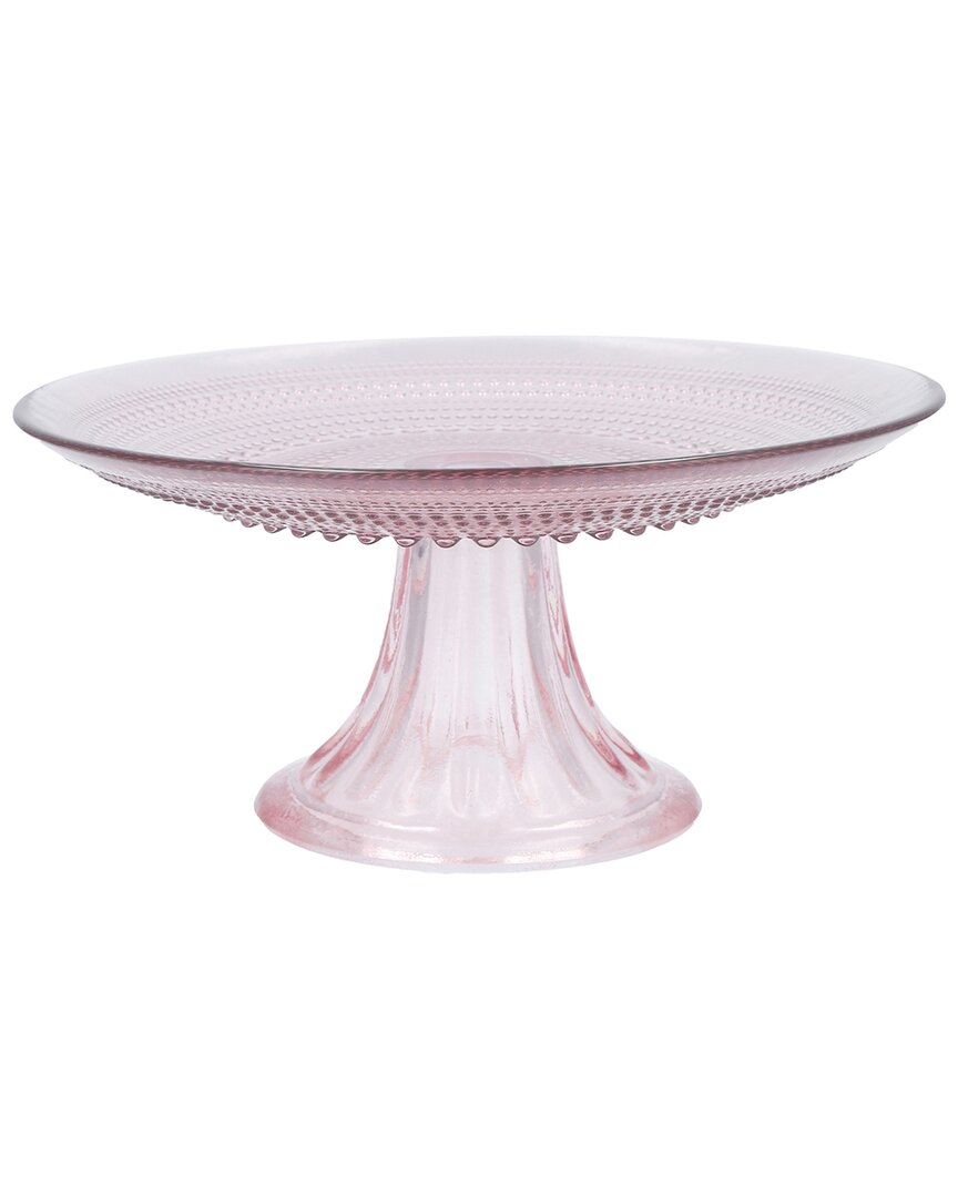 Fortessa Jupiter Cornflower Cake Stand In Pink