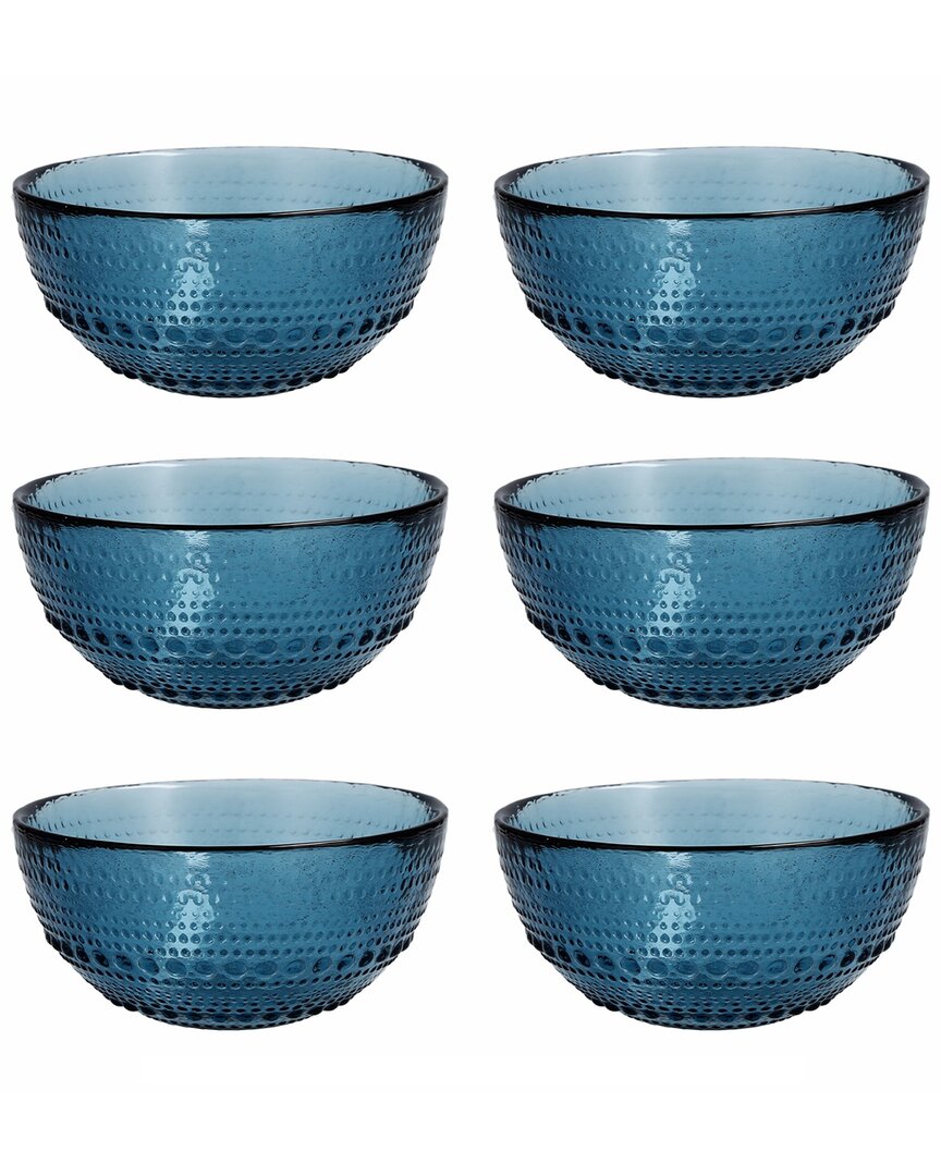 Fortessa Jupiter 6pc Cereal Bowls In Blue