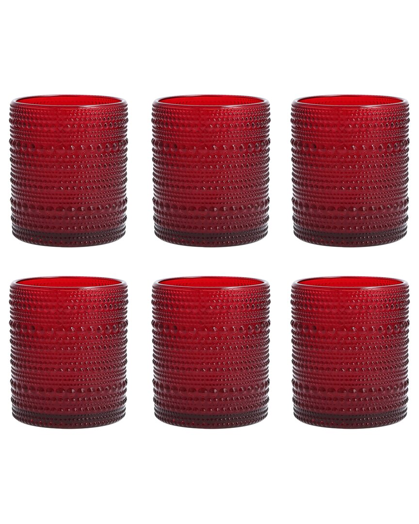 Fortessa Jupiter 6pc Old Fashioned Glasses In Red