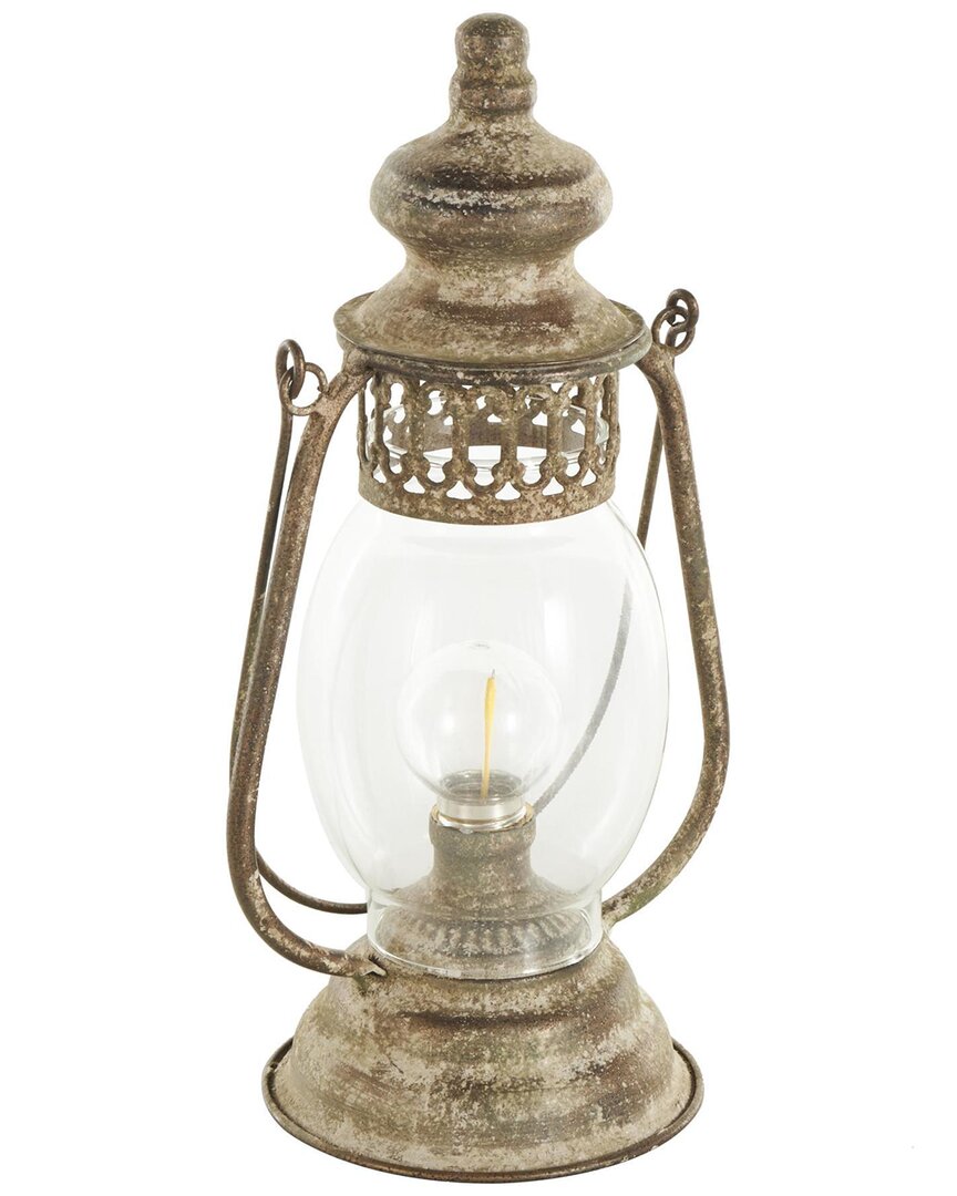 Peyton Lane Distressed Antique Style Lantern Accent Lamp