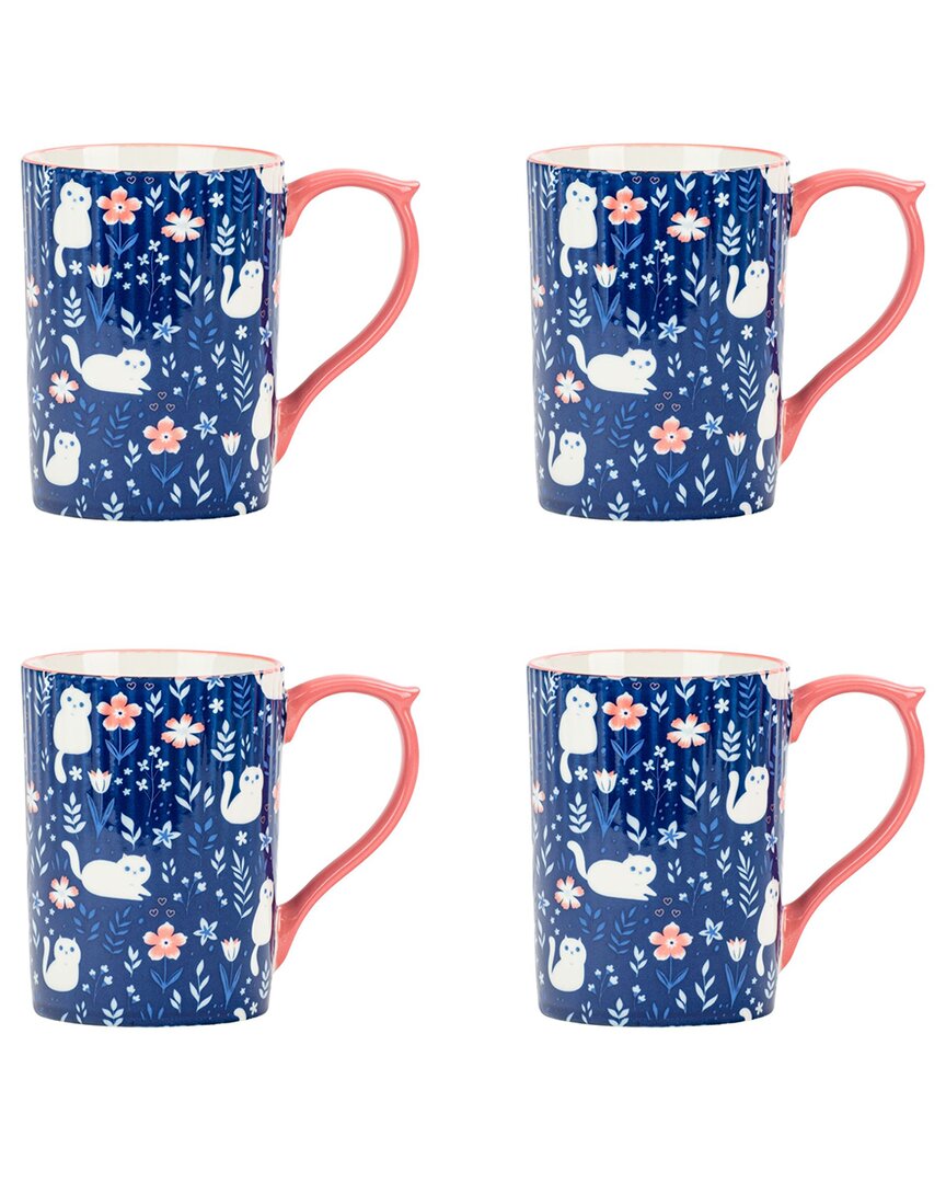 10 Strawberry Street Set Of 4 Lylah Mugs
