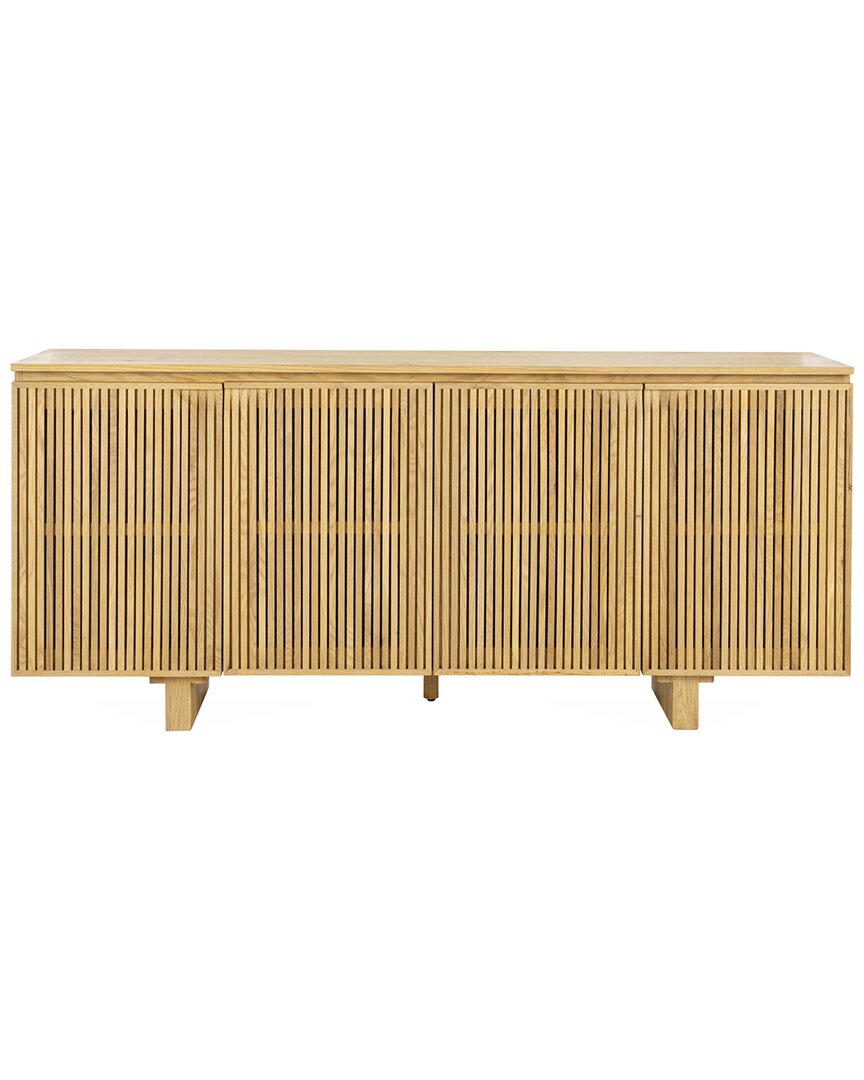 Classic Home Roya Oak Wood 4-door Sideboard Buffet