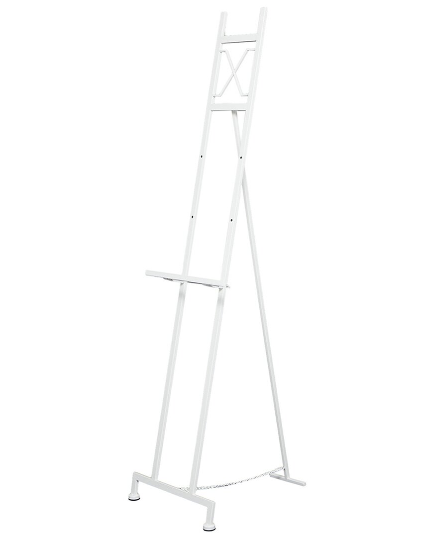 Shop Peyton Lane White Metal Large Free Standing Adjustable Display Stand 3 Tier  Easel With Chain Suppor