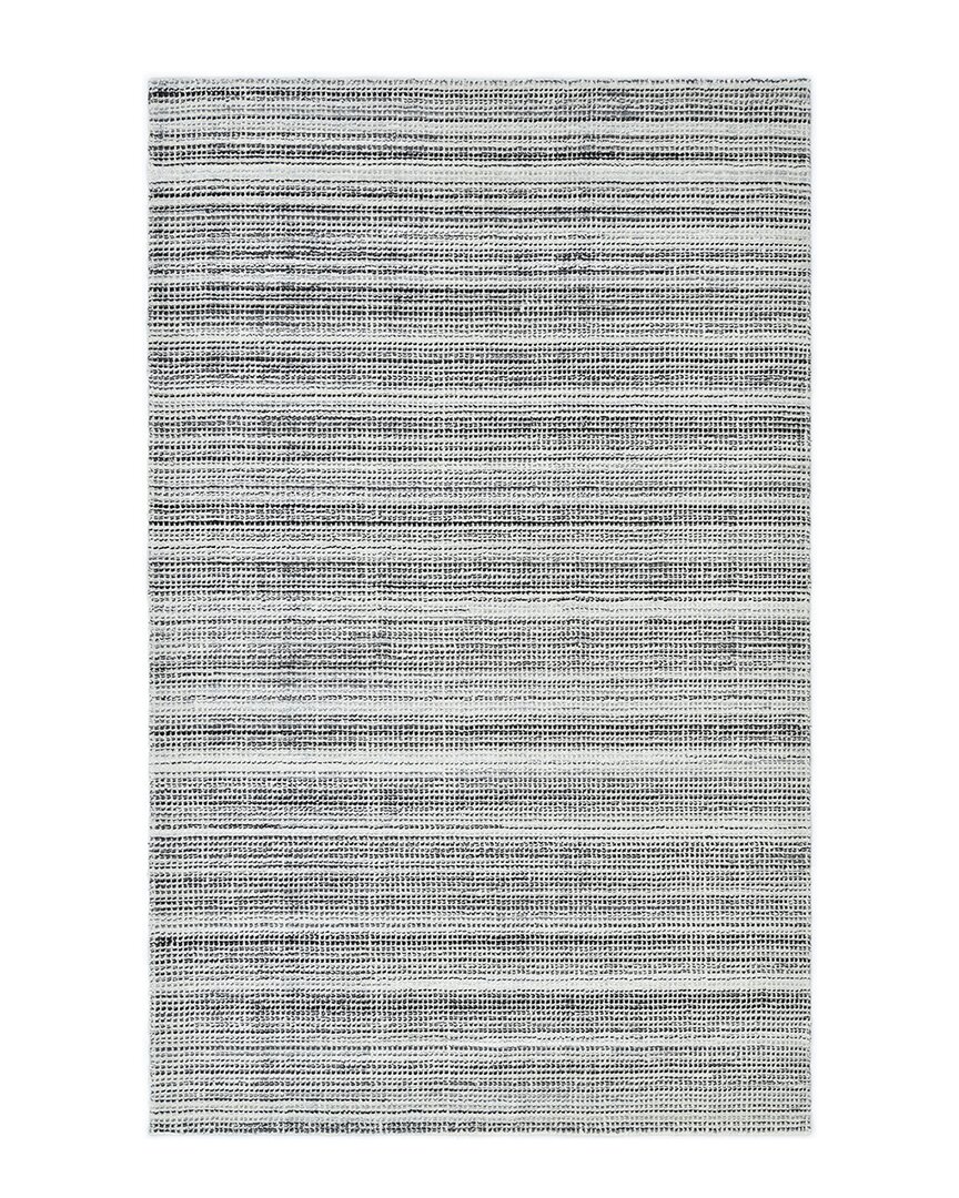 Solo Rugs Brett Hand-knotted Wool-blend Contemporary Rug In Gray