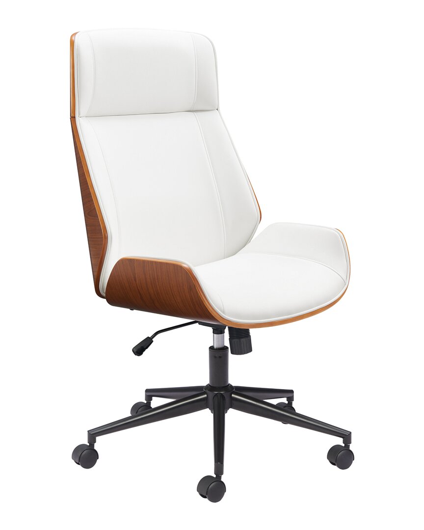 Zuo Modern Flex High Back Office Chair In White