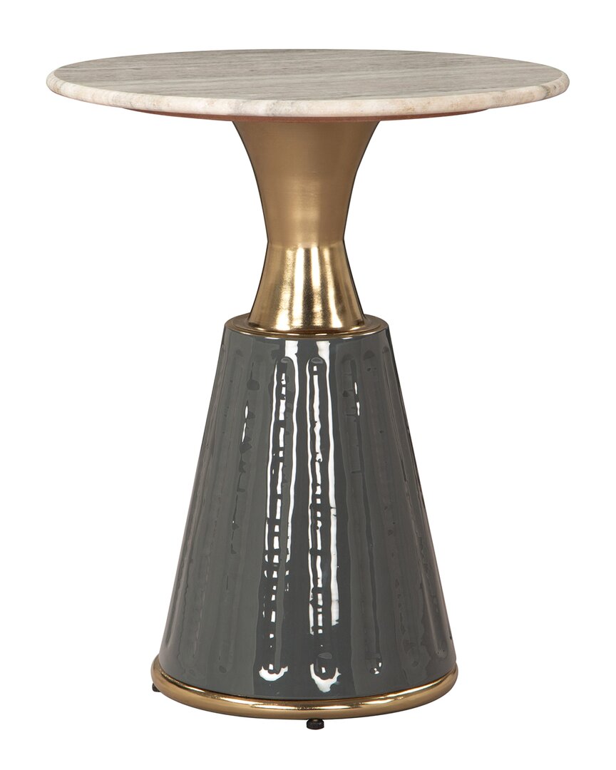 Zuo Modern Glasa Side Table Multicolor In Gray