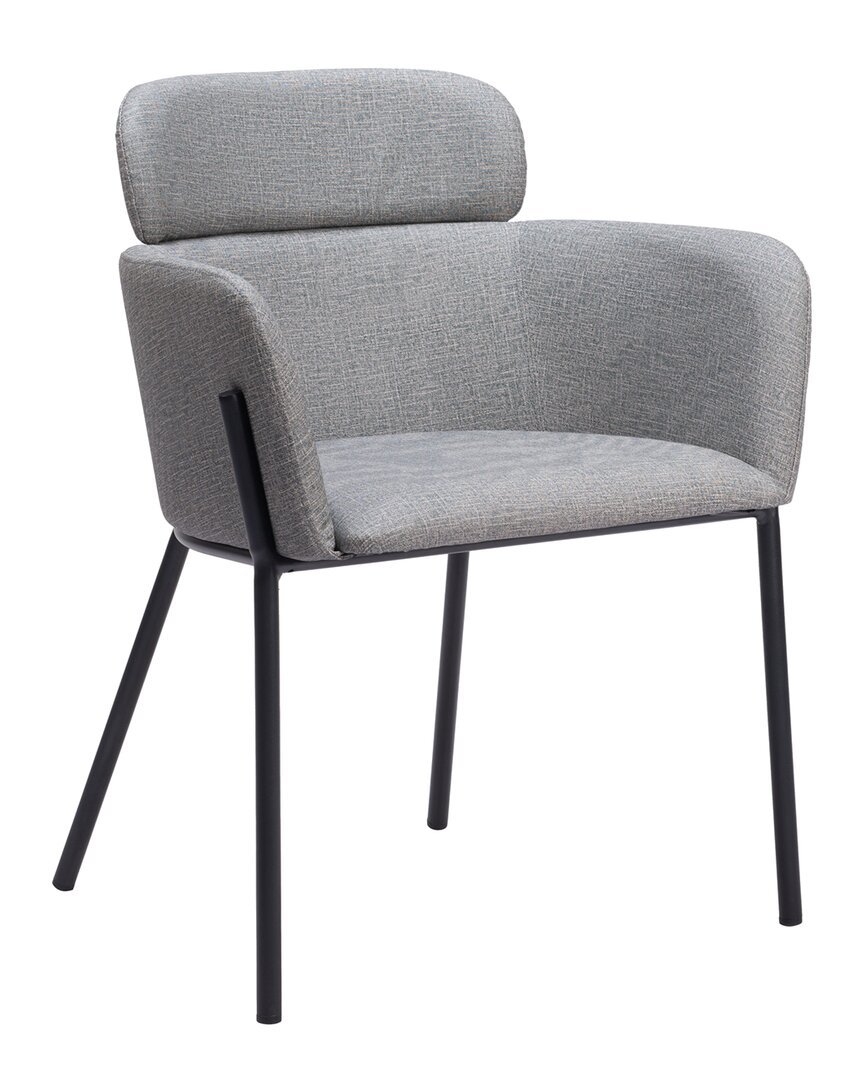 Zuo Modern Set Of 2 Bremor Dining Chairs In Gray