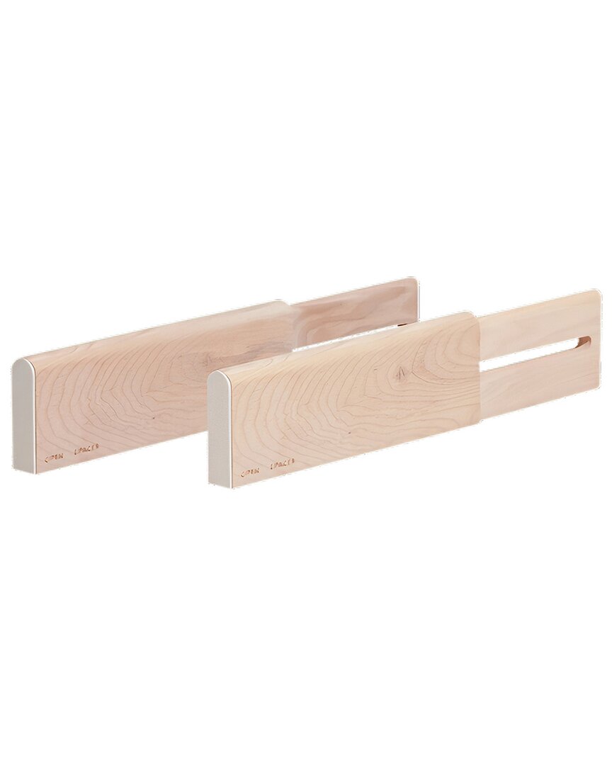 Open Spaces Set Of 2 Drawer Dividers In Brown