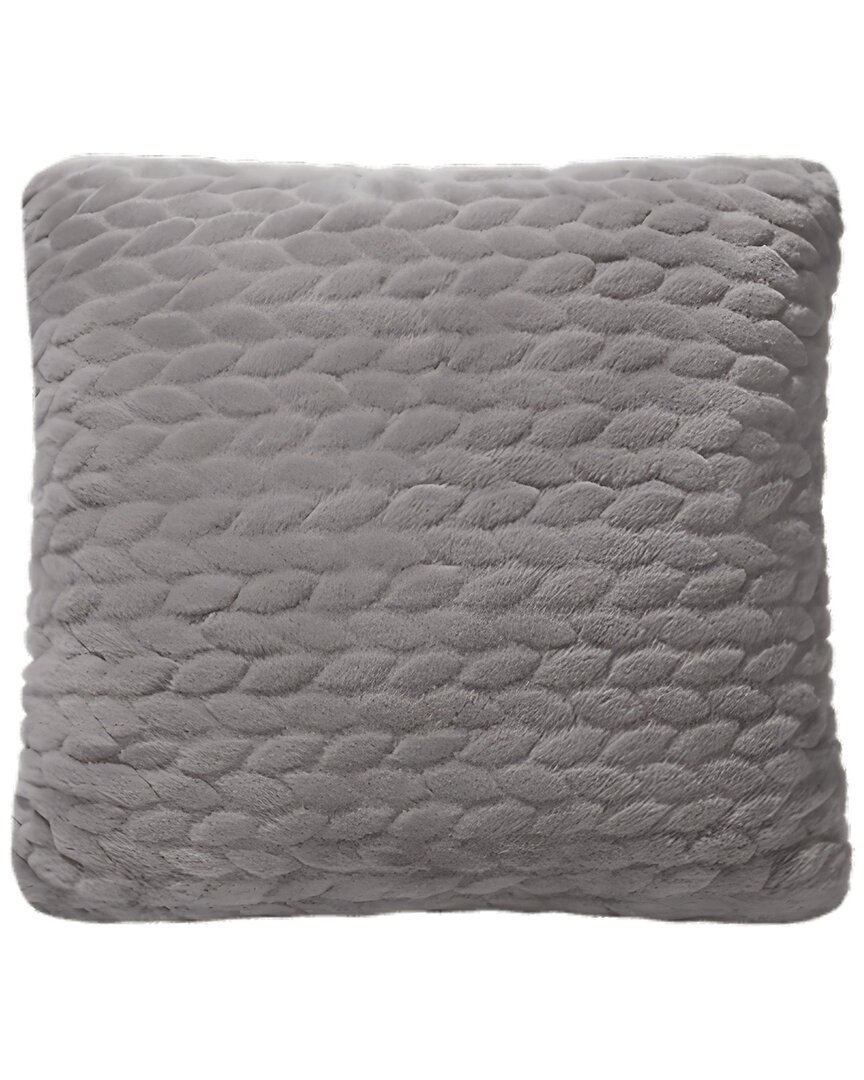 Summer & Rose Nirvana Fluffy Throw Pillow In Gray