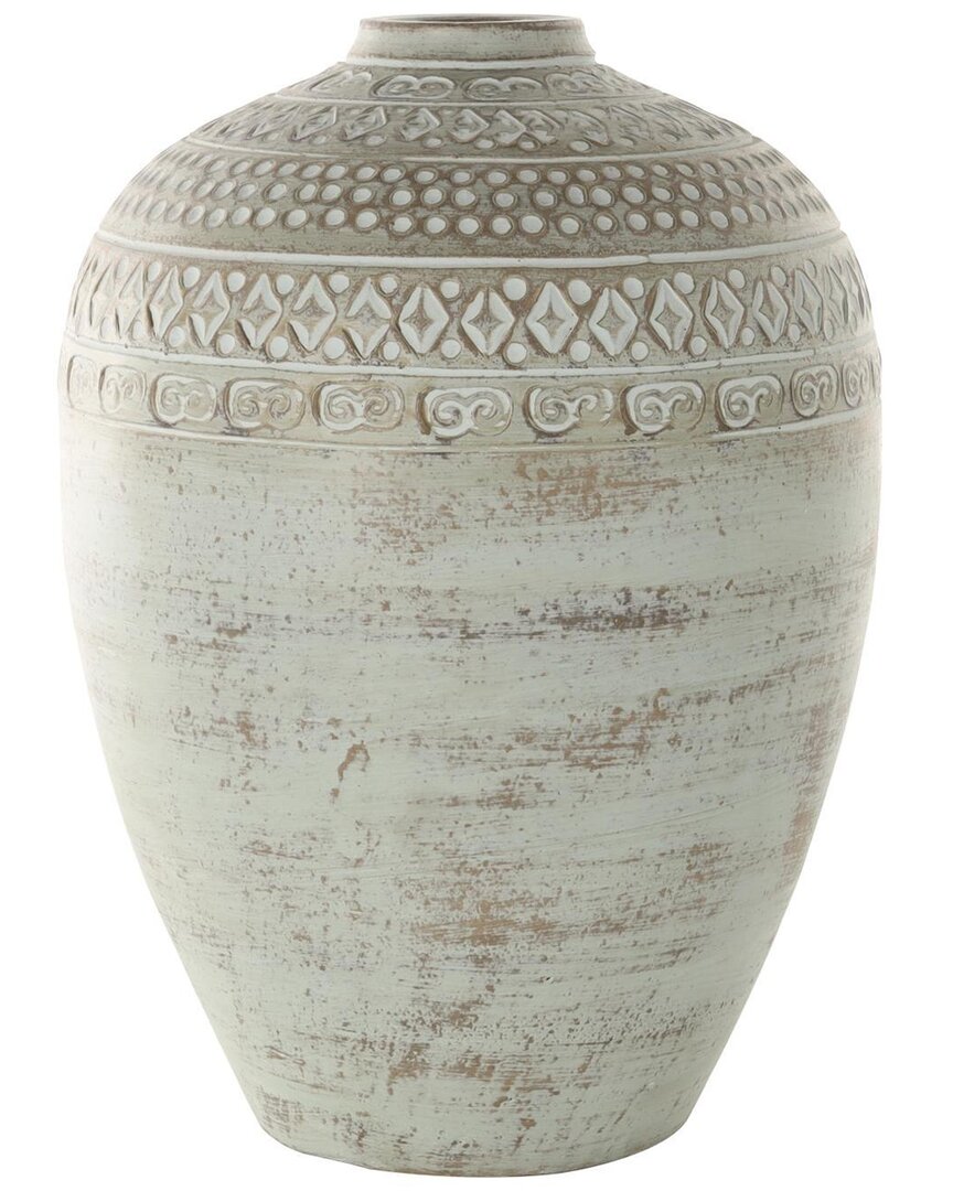 Peyton Lane Ceramic Handmade Antique Style Decorative Vase In Green