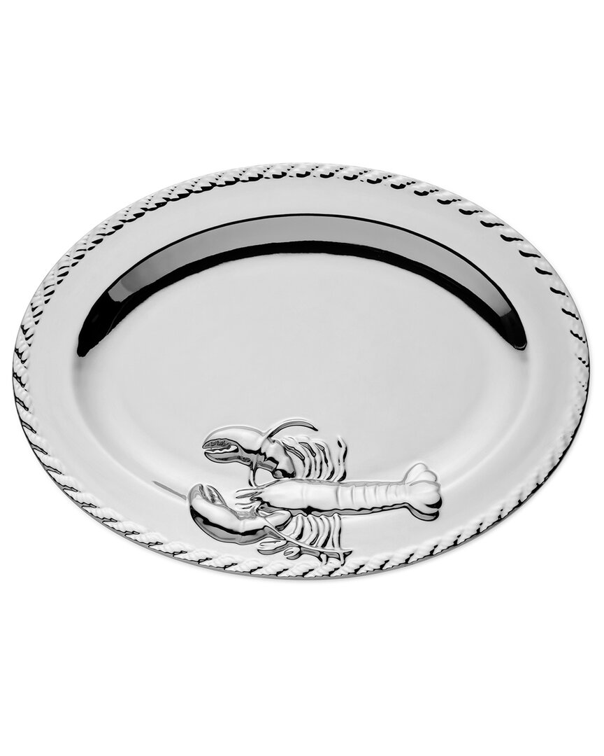 Certified International Silver Plated Lobster Oval Platter