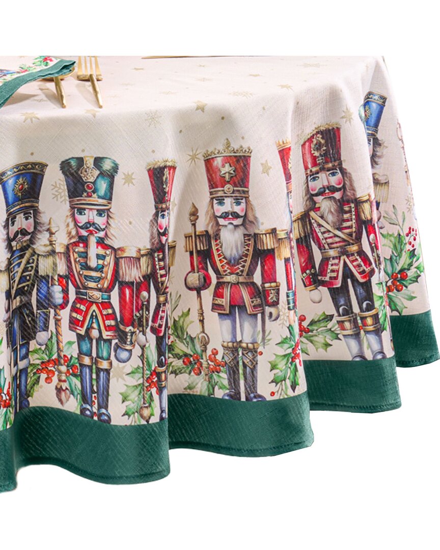 Elrene Home Fashions Royal Nutcracker Tablecloth -round In Multi