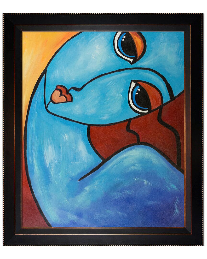 Overstock Art La Pastiche Picasso Feeling Blue Framed Wall Art By Nora Shepley In Multicolor