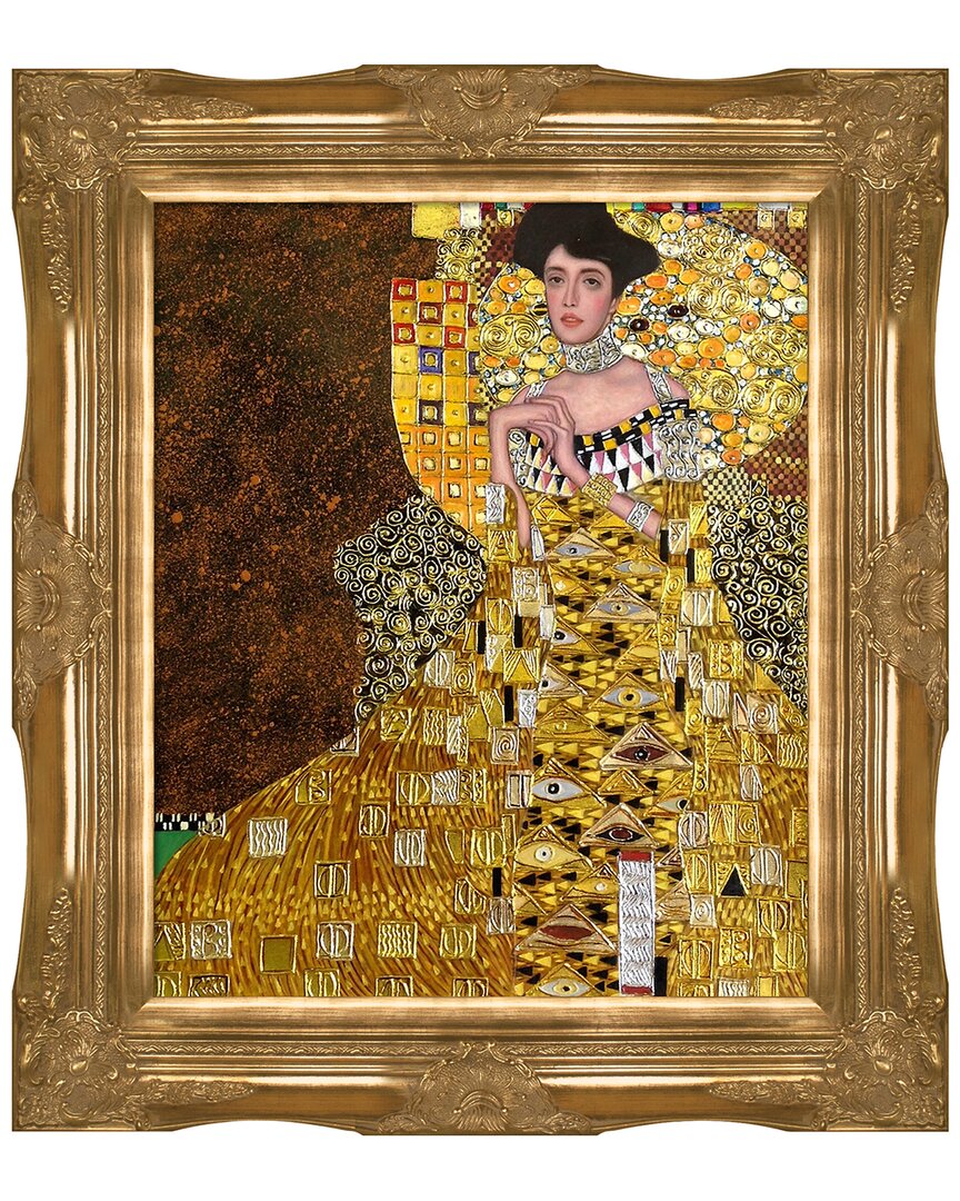 Overstock Art La Pastiche Portrait Of Adele Bloch Bauer I Framed Wall Art By Gustav Klimt In Multicolor
