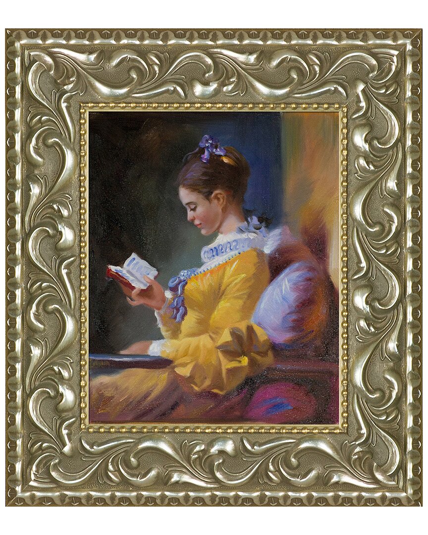 Overstock Art La Pastiche The Reader Framed Wall Art By Jean-honore Fragonard In Multicolor