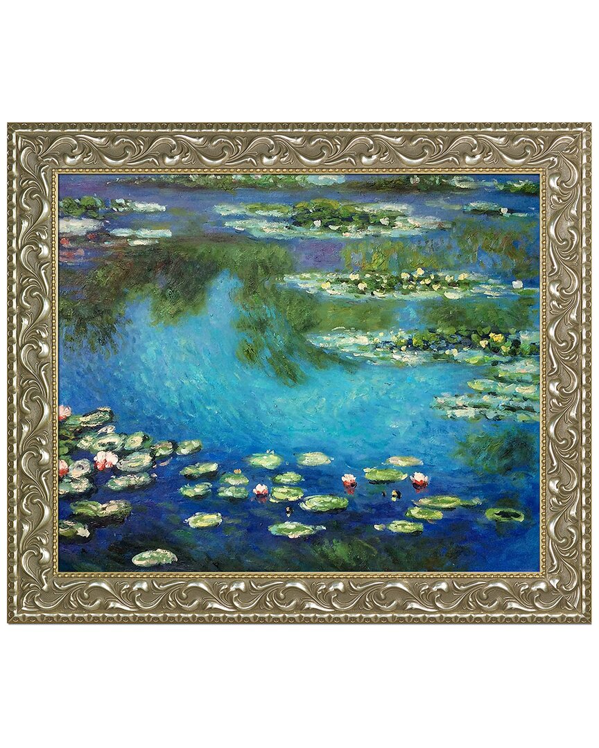 Overstock Art La Pastiche Water Lilies Framed Wall Art By Claude Monet In Multicolor