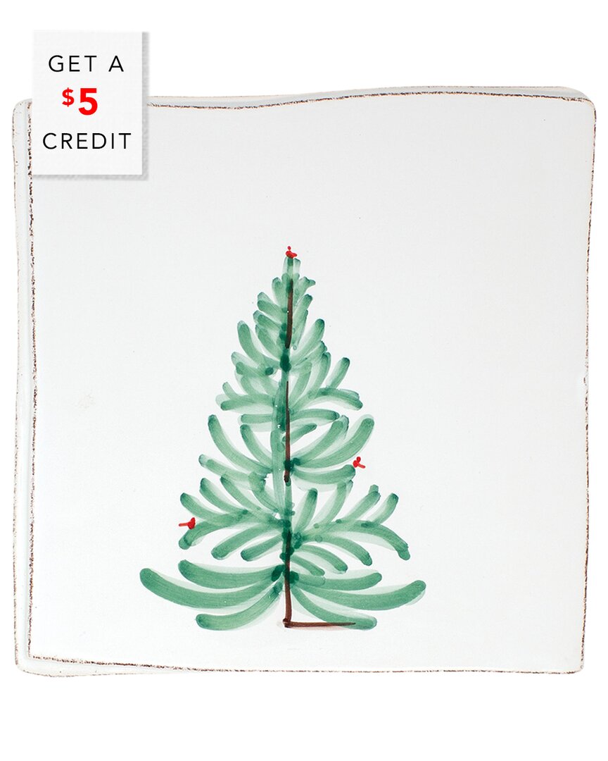Vietri Lastra Holiday Trivet With $5 Credit In Multicolor