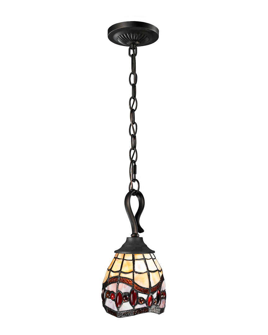 Dale Tiffany Fall River Mini Pendant Lamp In Multi