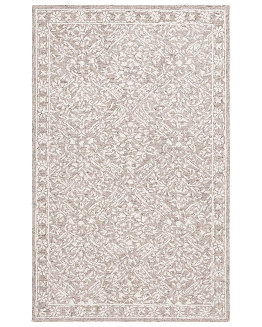 Ralph Lauren Lauren  Olivier Hand Tufted Wool & Cotton Rug In Silver