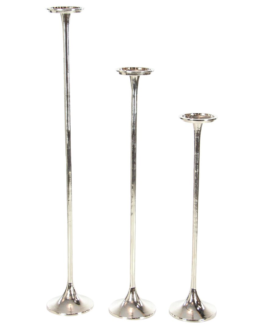 Uma Enterprises Set Of 3 Tall Decorative Candle Holders