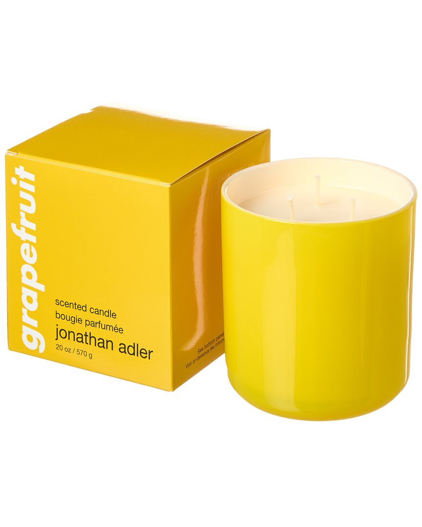 Jonathan Adler Pop 3-wick Candle - Grapefruit In Yellow